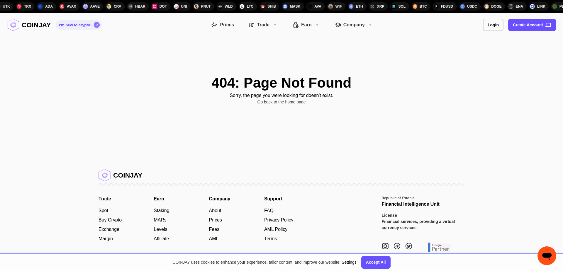 Screenshot for coinjay.com - 3
