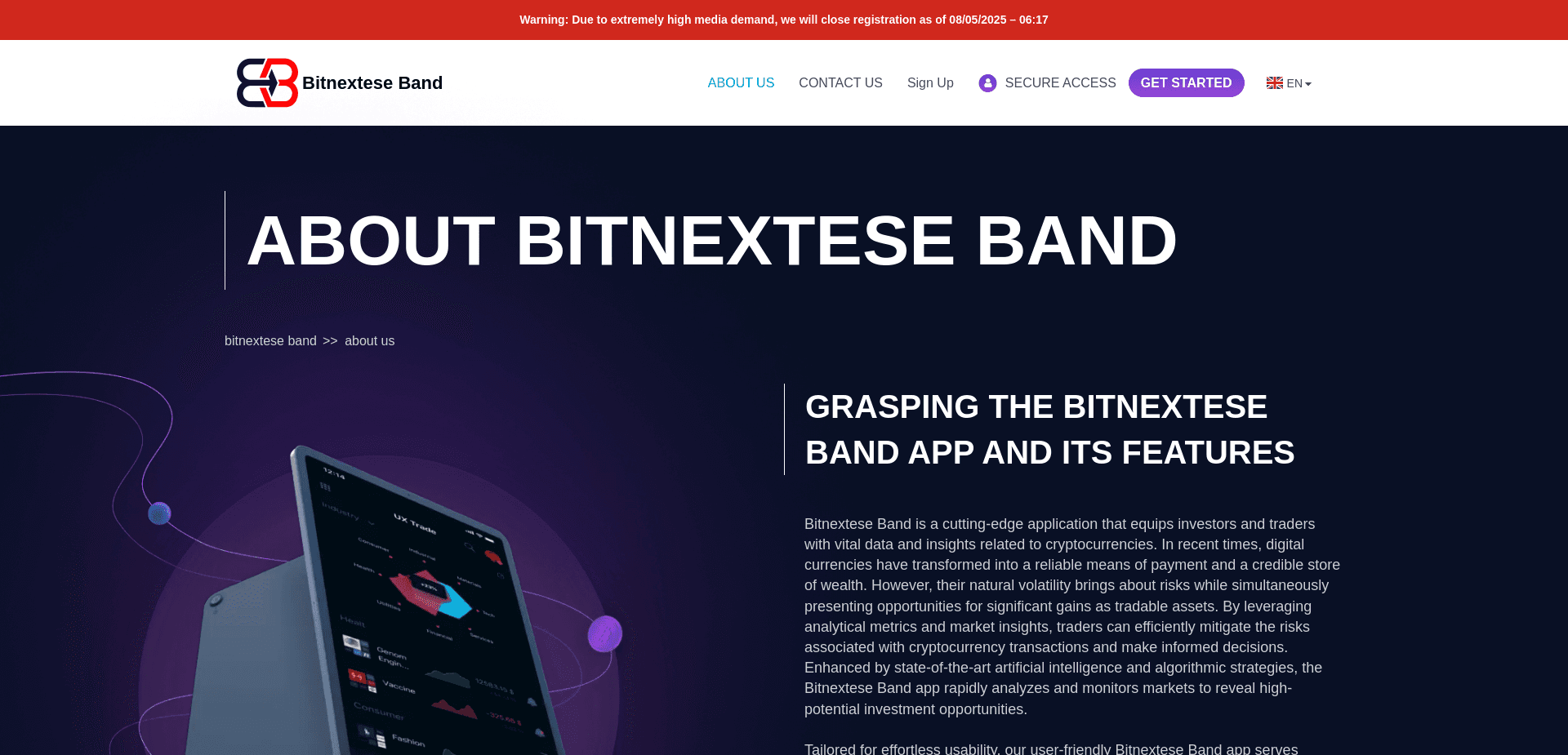 Screenshot for bitnexteseband-software.com - 3