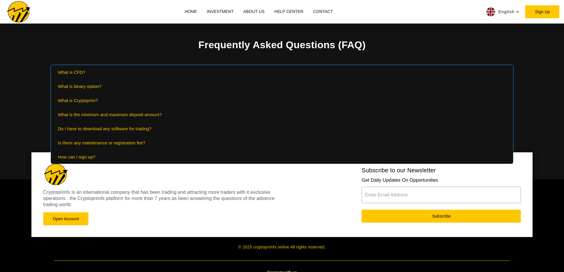 Screenshot for cryptoprimfx.online - 6