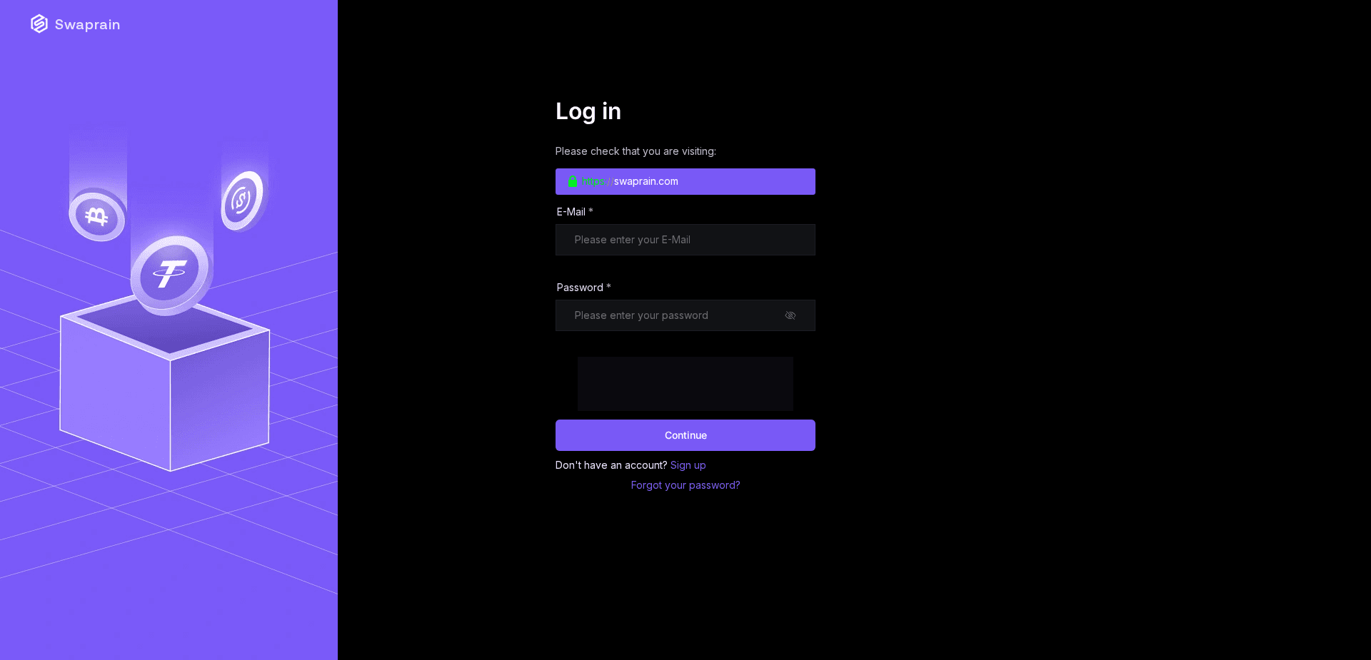 Screenshot for swaprain.com - 1