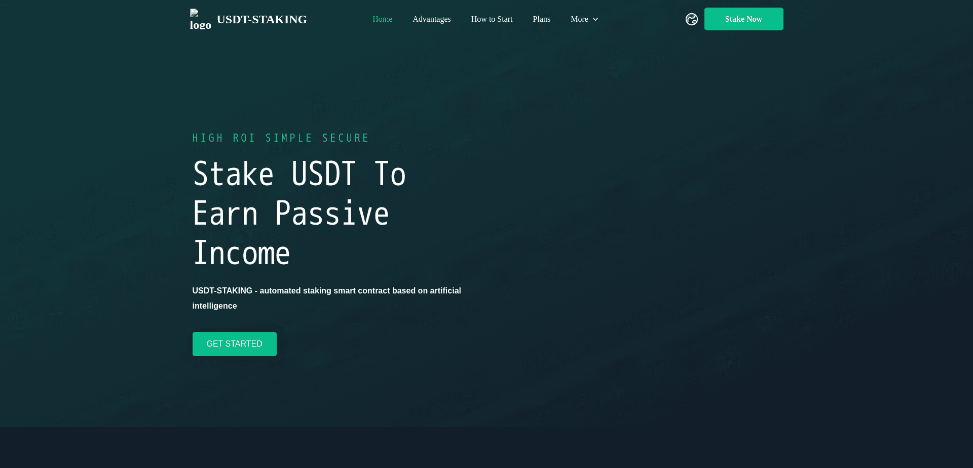 Screenshot for usdt-staking.org - 1