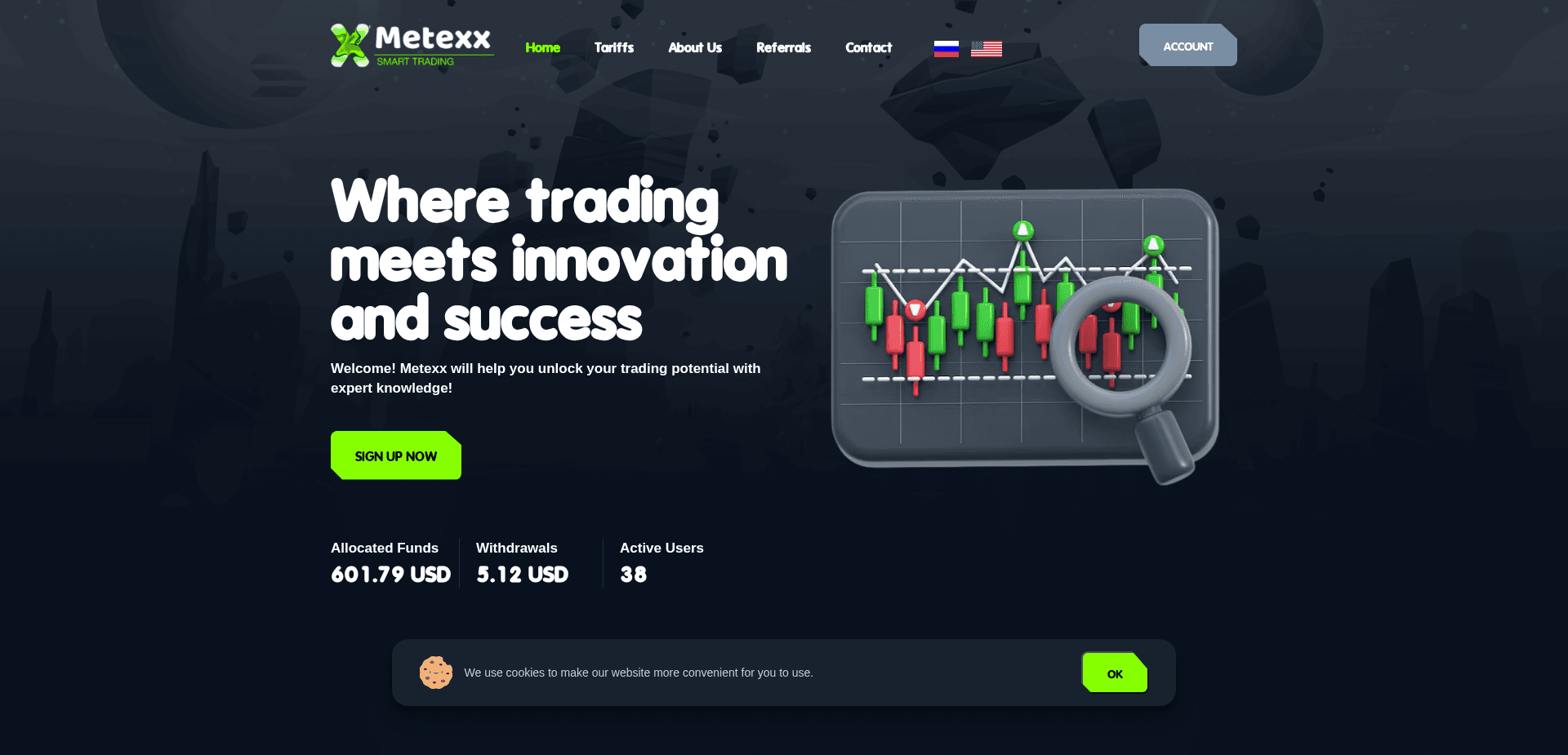 Screenshot for metexx.co - 2
