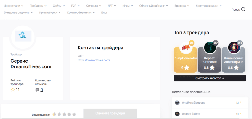 рейтинг лохотрона в сети
