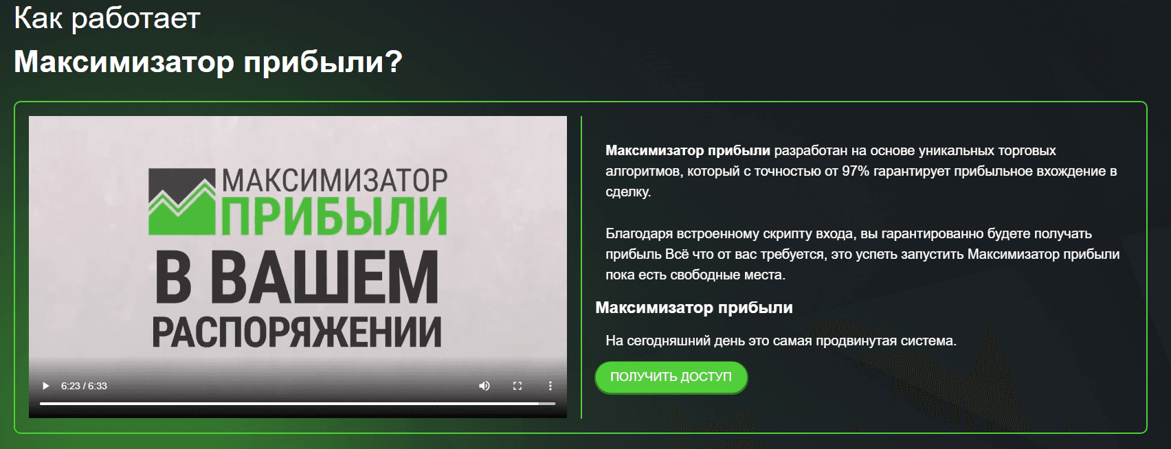 Максимизатор прибыли