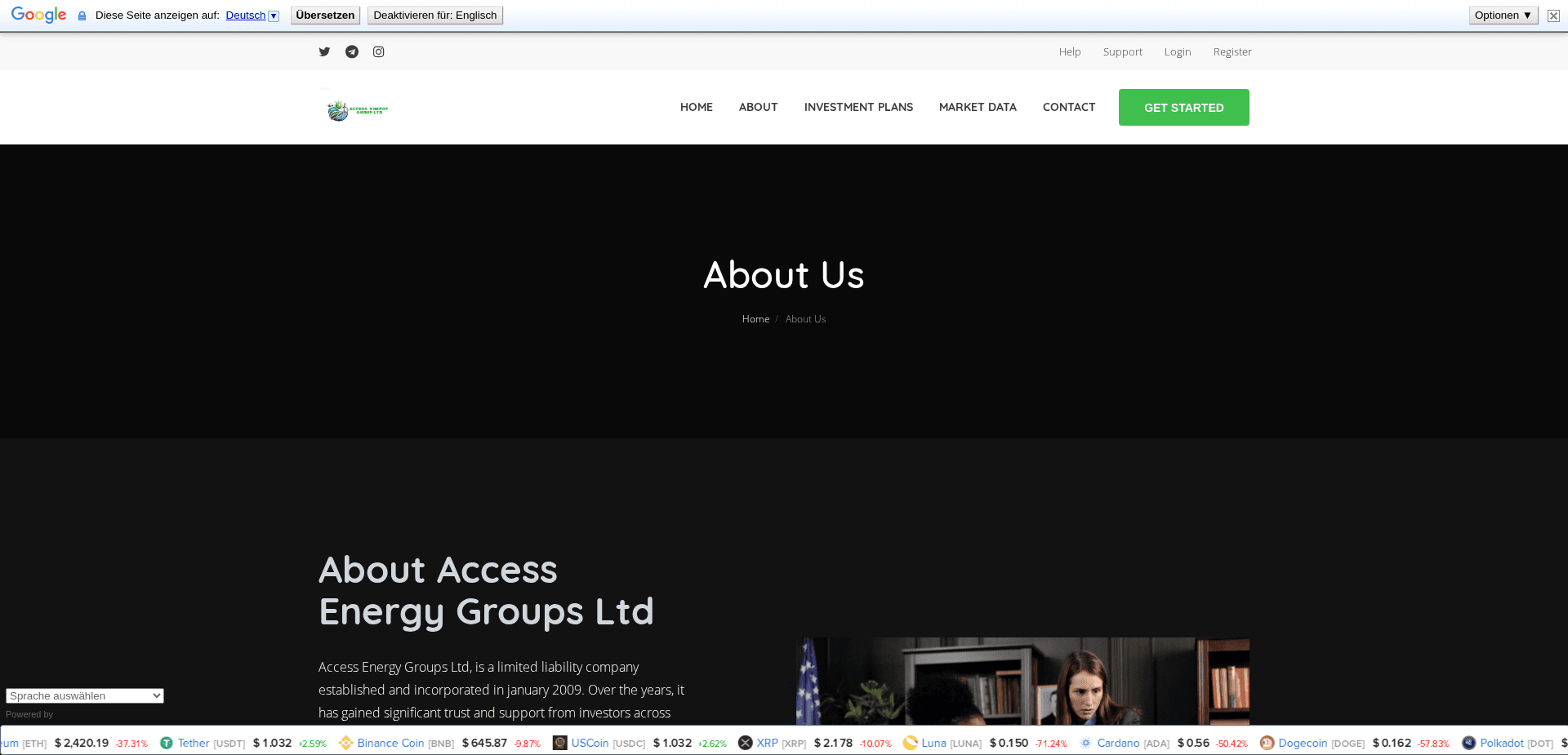 Screenshot for accessenergygroups.com - 1
