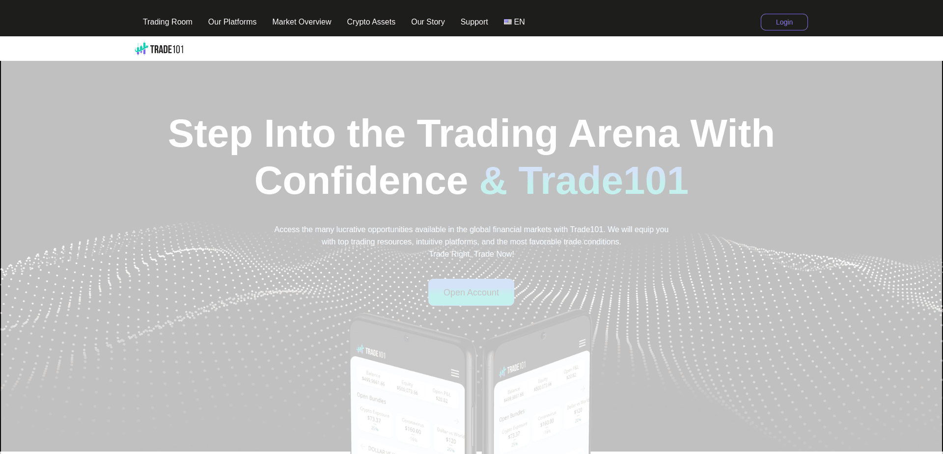 Screenshot for trade101.ai - 2