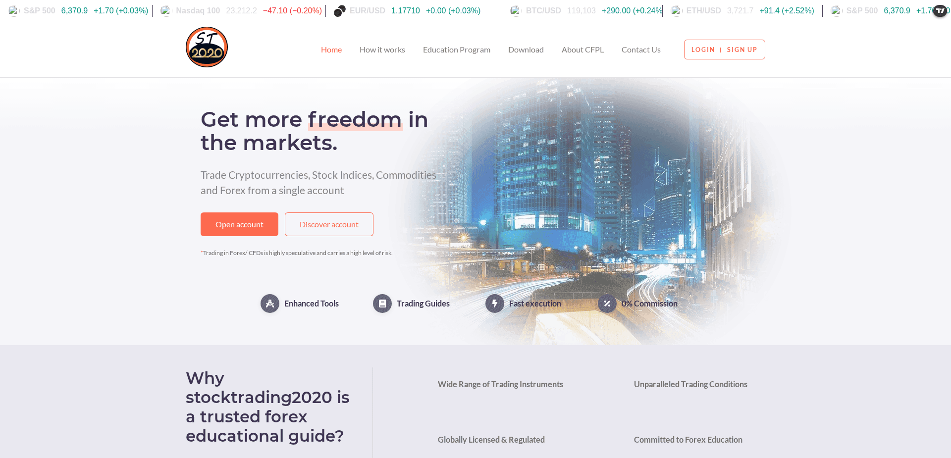 Screenshot for stocktrading2020.com - 3