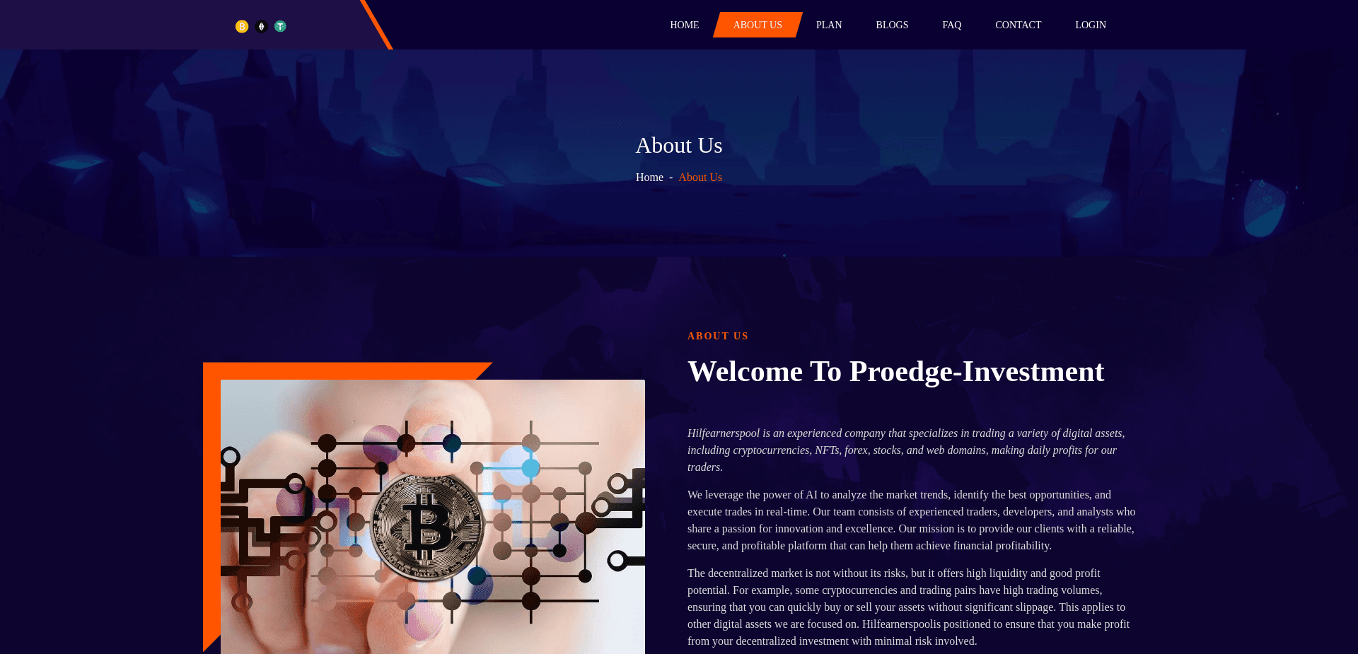 Screenshot for proedge-invhub.com - 0