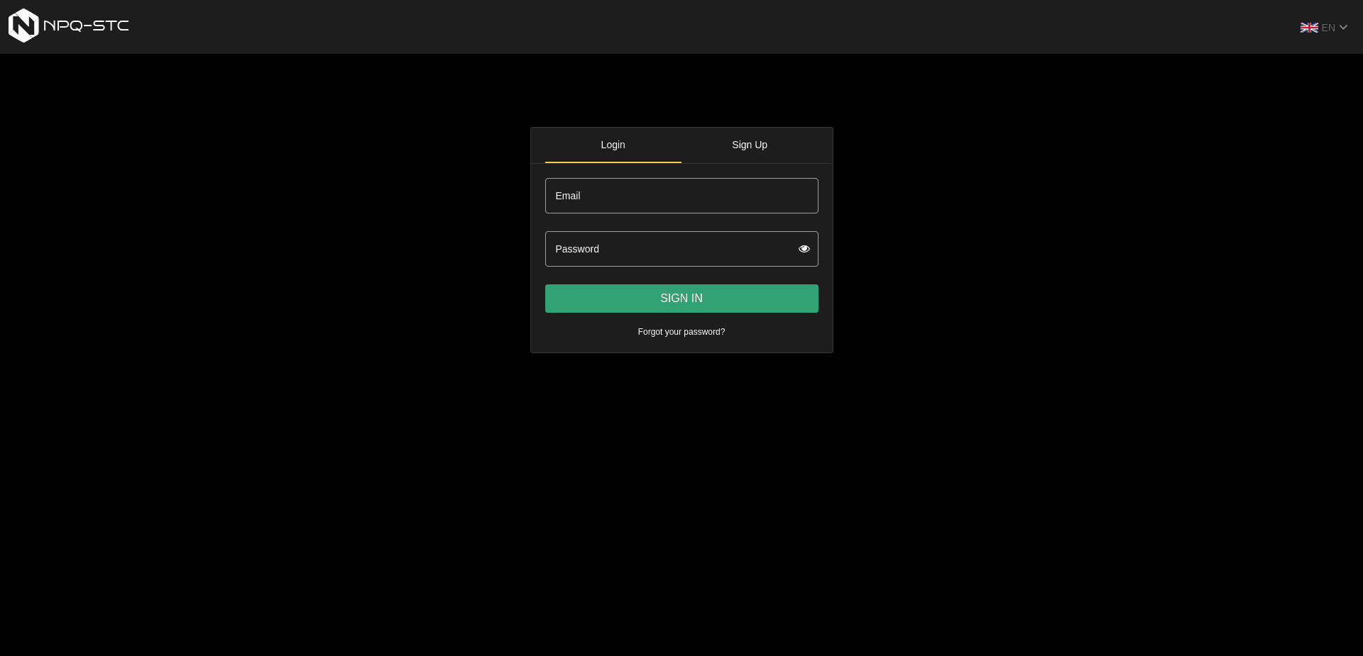 Screenshot for trade.npqstc.com - 0