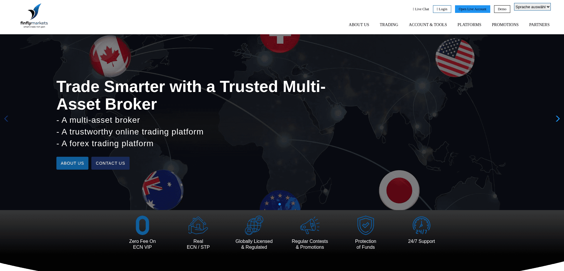 Screenshot for finflymarkets.com - 1