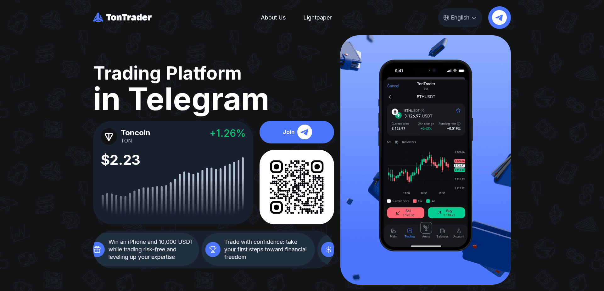 Screenshot for tontrader.com - 2