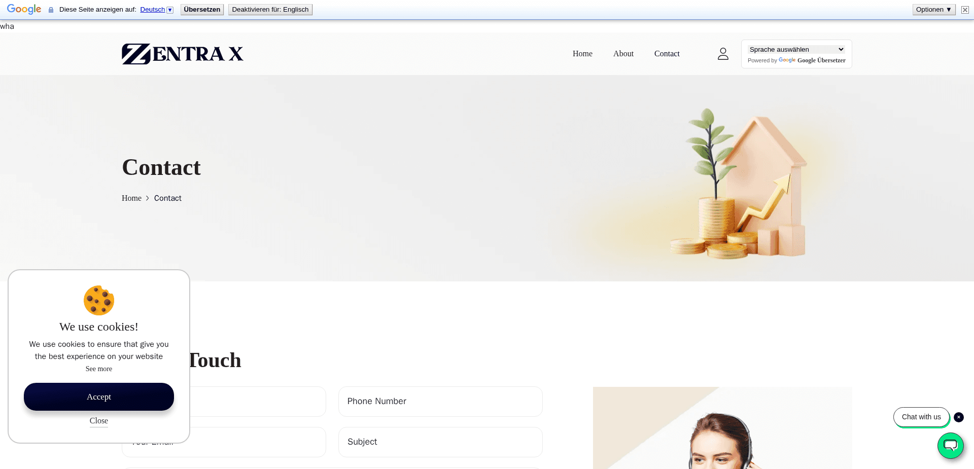 Screenshot for zentra-ex.com - 1