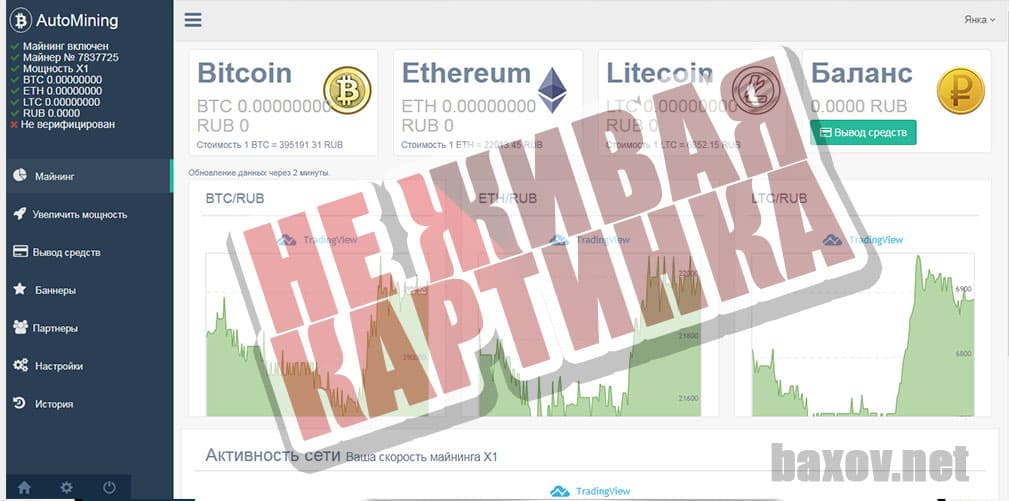 AutoMining иммитирует платформу