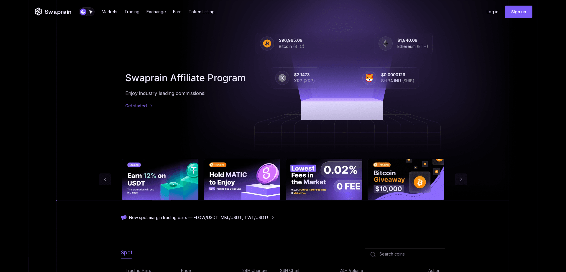 Screenshot for swaprain.com - 0