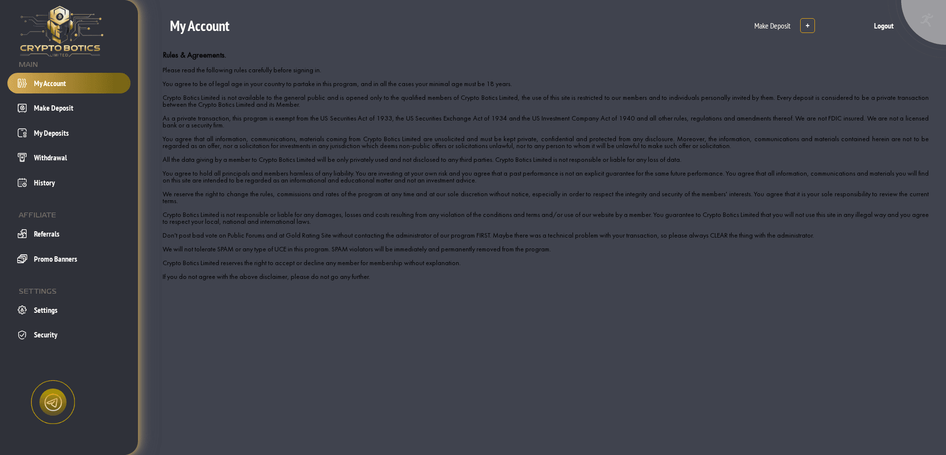 Screenshot for cryptobotics.net - 3