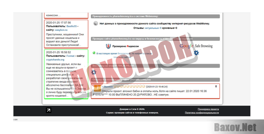 PharaohMoney Лохотрон