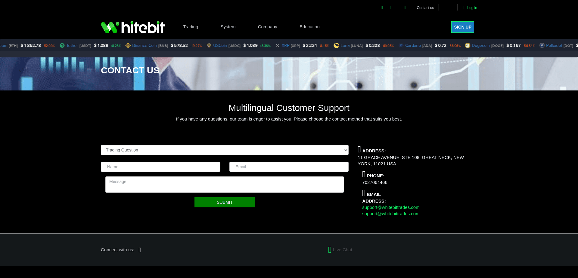 Screenshot for whitebittrades.com - 8