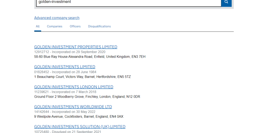 липовые данные о регистрации компании