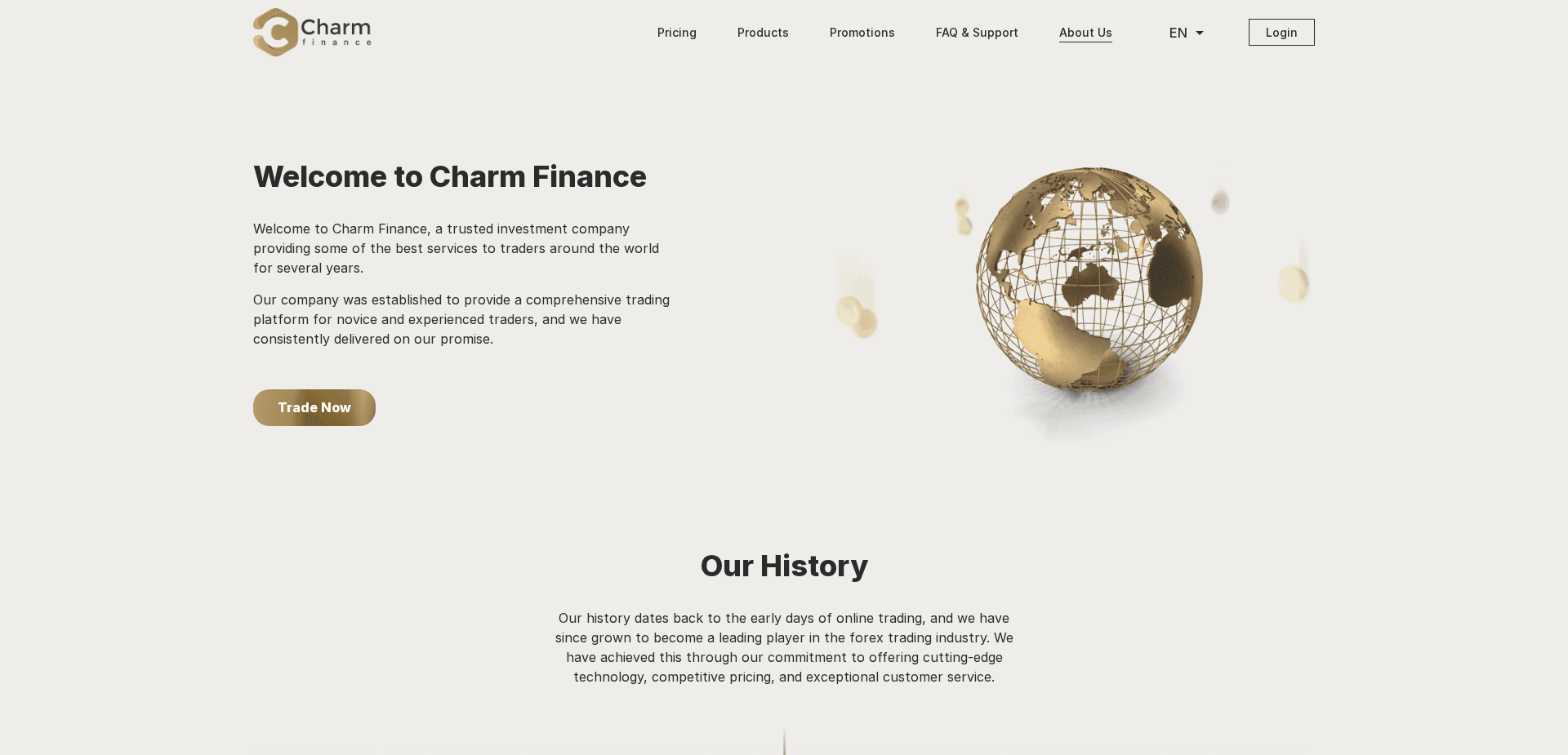Screenshot for charm-finance.tech - 1