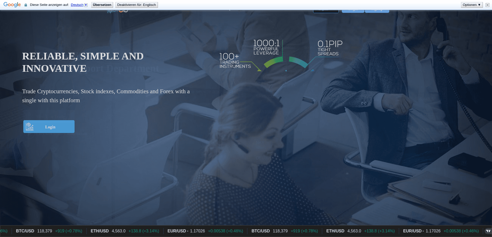 Screenshot for nexotradeapp.live - 0