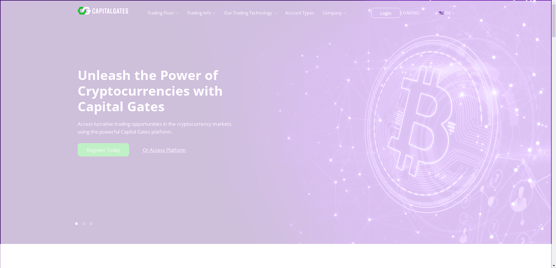 CapitalGates.io: Разоблачение Торговых Обещаний - первый экран