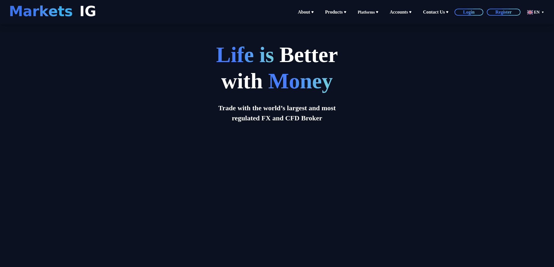 Screenshot for markets-ig.uk - 3