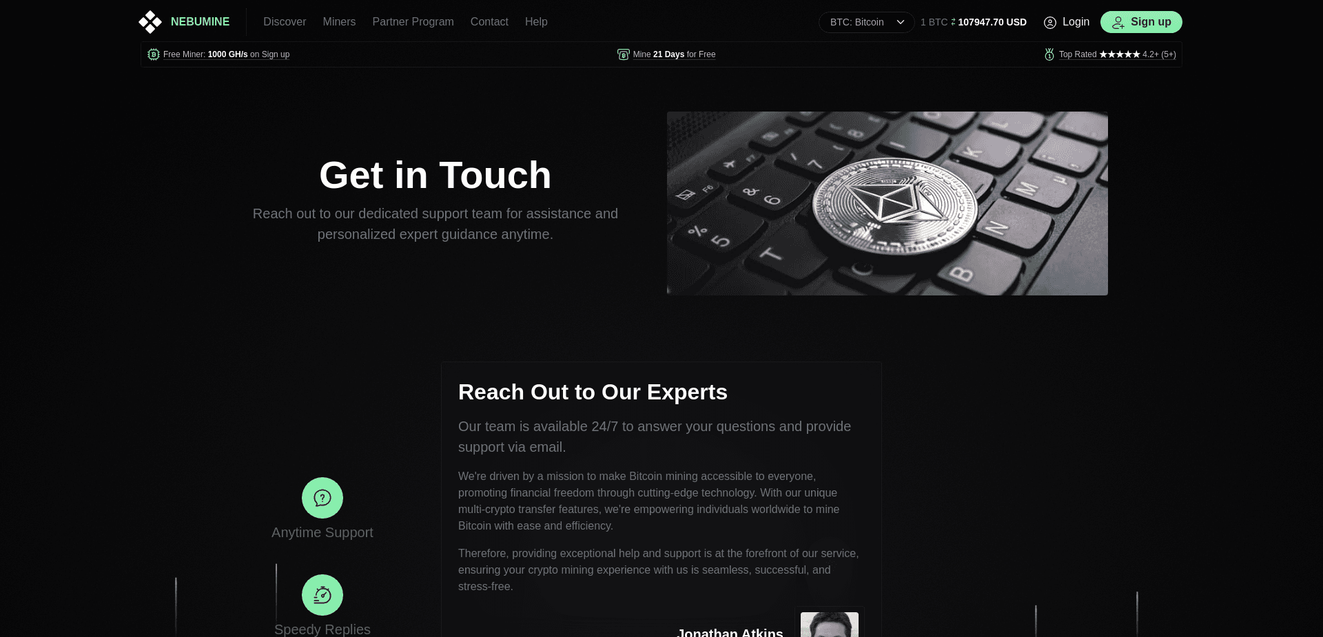 Screenshot for nebumine.com - 2