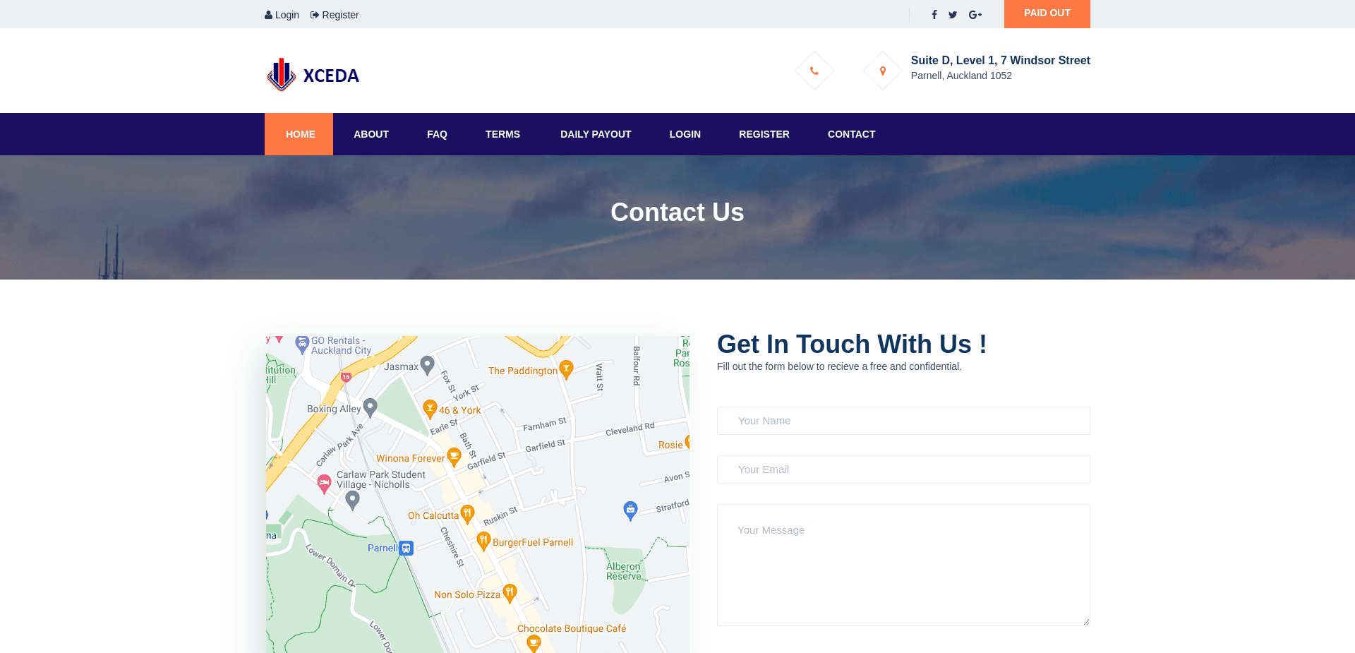 Screenshot for xceda.co - 1