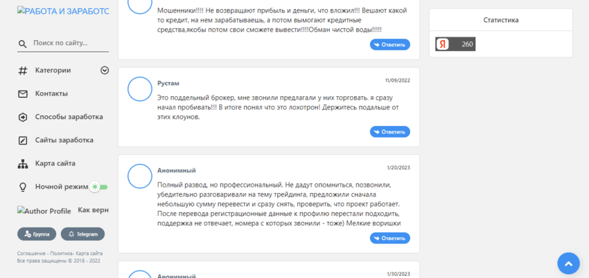 отзывы о мошенническом брокере