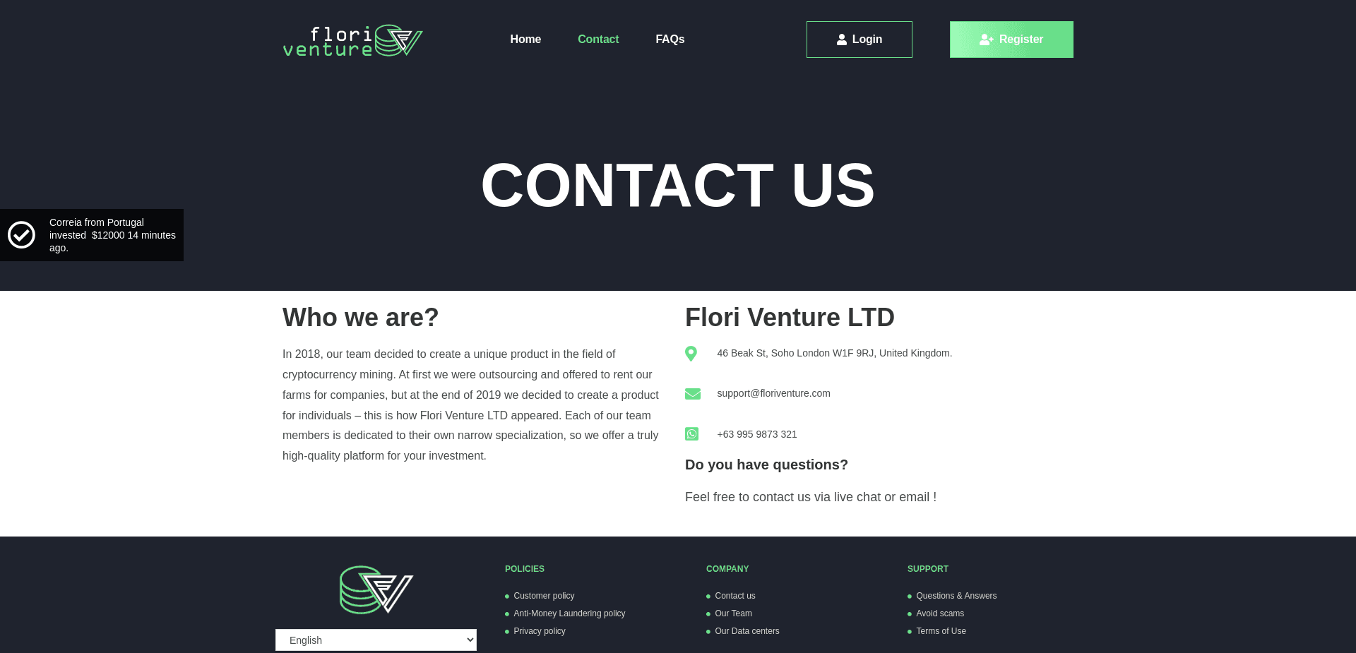 Screenshot for floriventure.com - 1