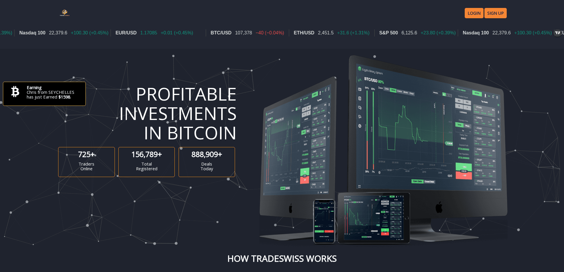 Screenshot for trade-swiss.click - 0