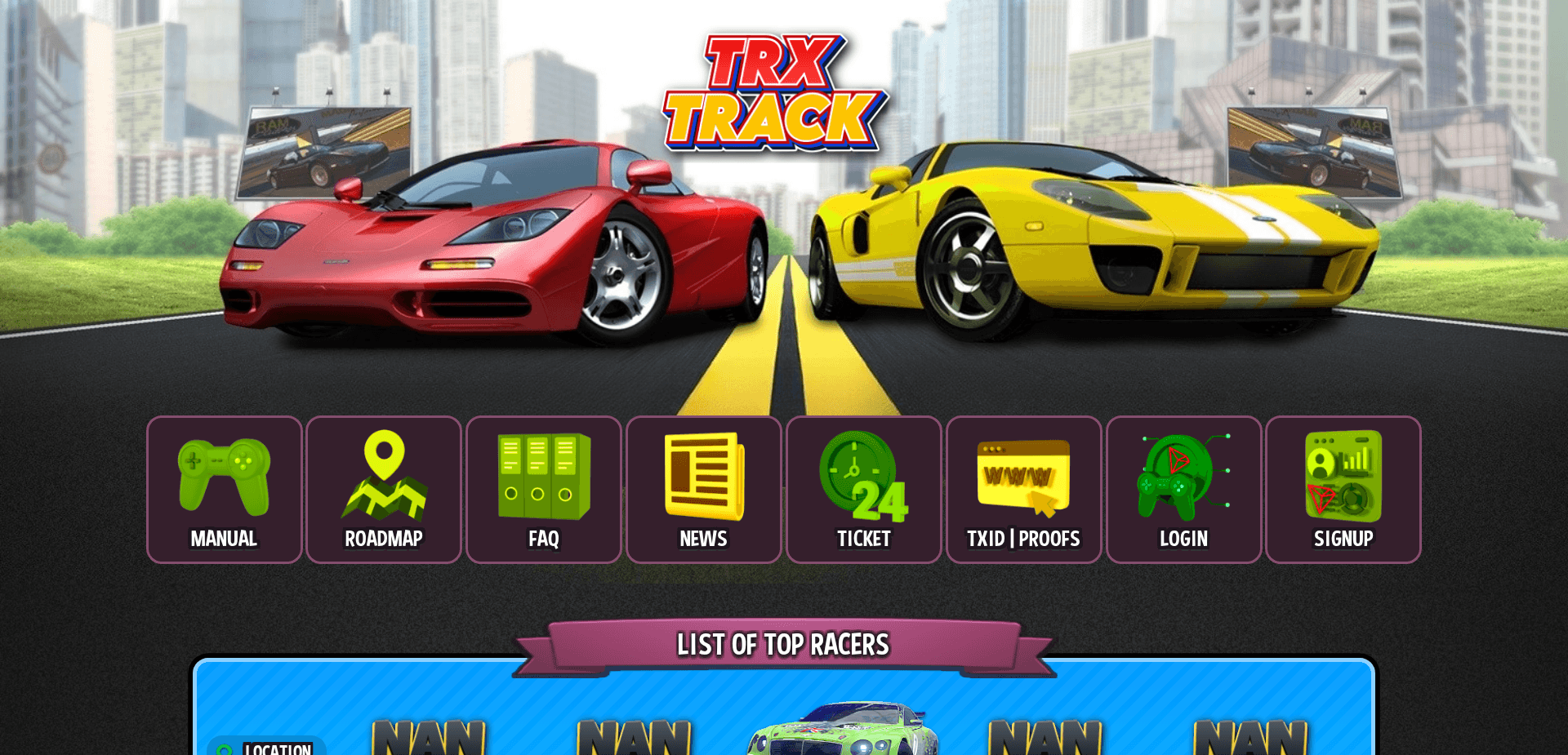 Screenshot for trxtrack.com - 1