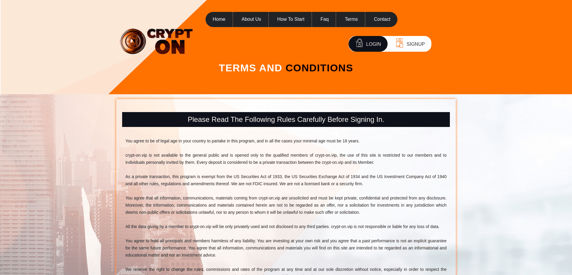 Screenshot for crypt-on.vip - 3