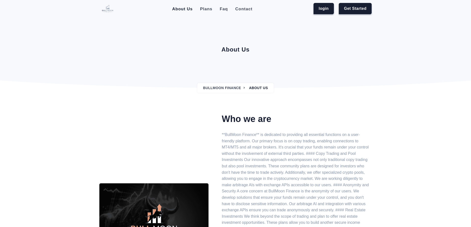 Screenshot for bullmoon-finance.com - 1