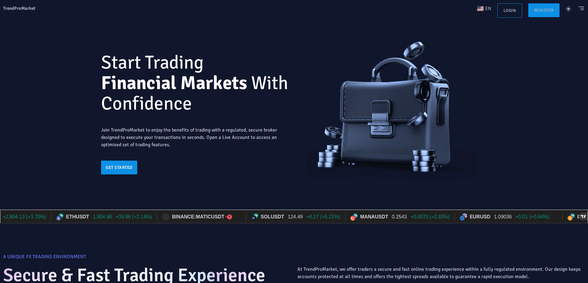 Screenshot for trendpromarket.net - 2