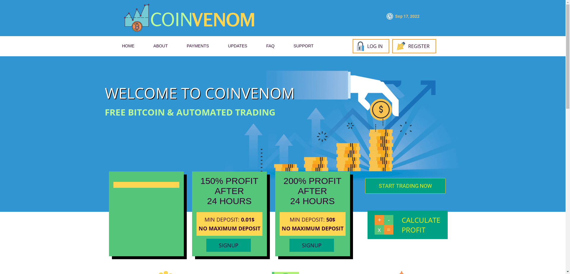 Coinvenom отзывы и обзор. Развод, лохотрон или правда. Только честные и правдивые отзывы на Baxov.Net