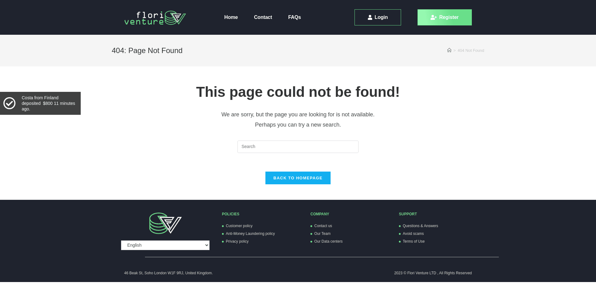 Screenshot for floriventure.com - 0