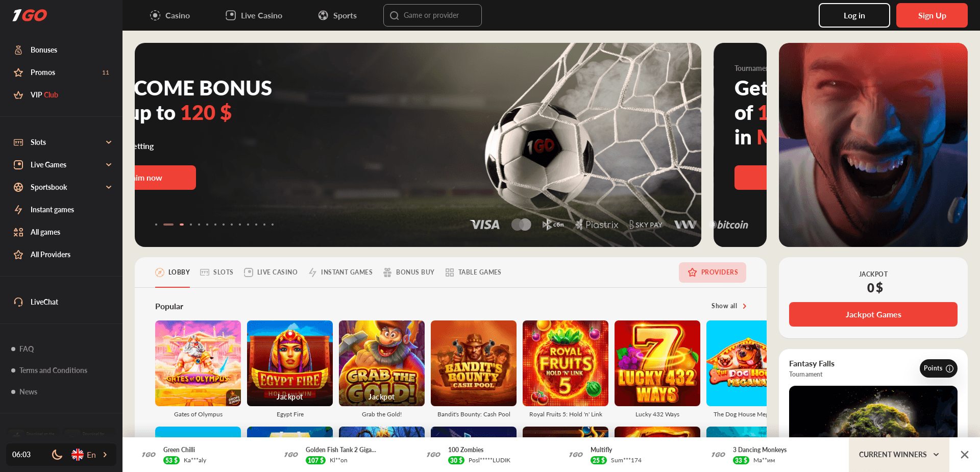 Screenshot for 1gocasinovip3.com - 1