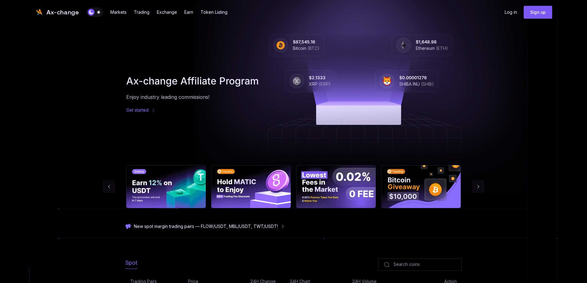 Screenshot for ax-change.top - 2