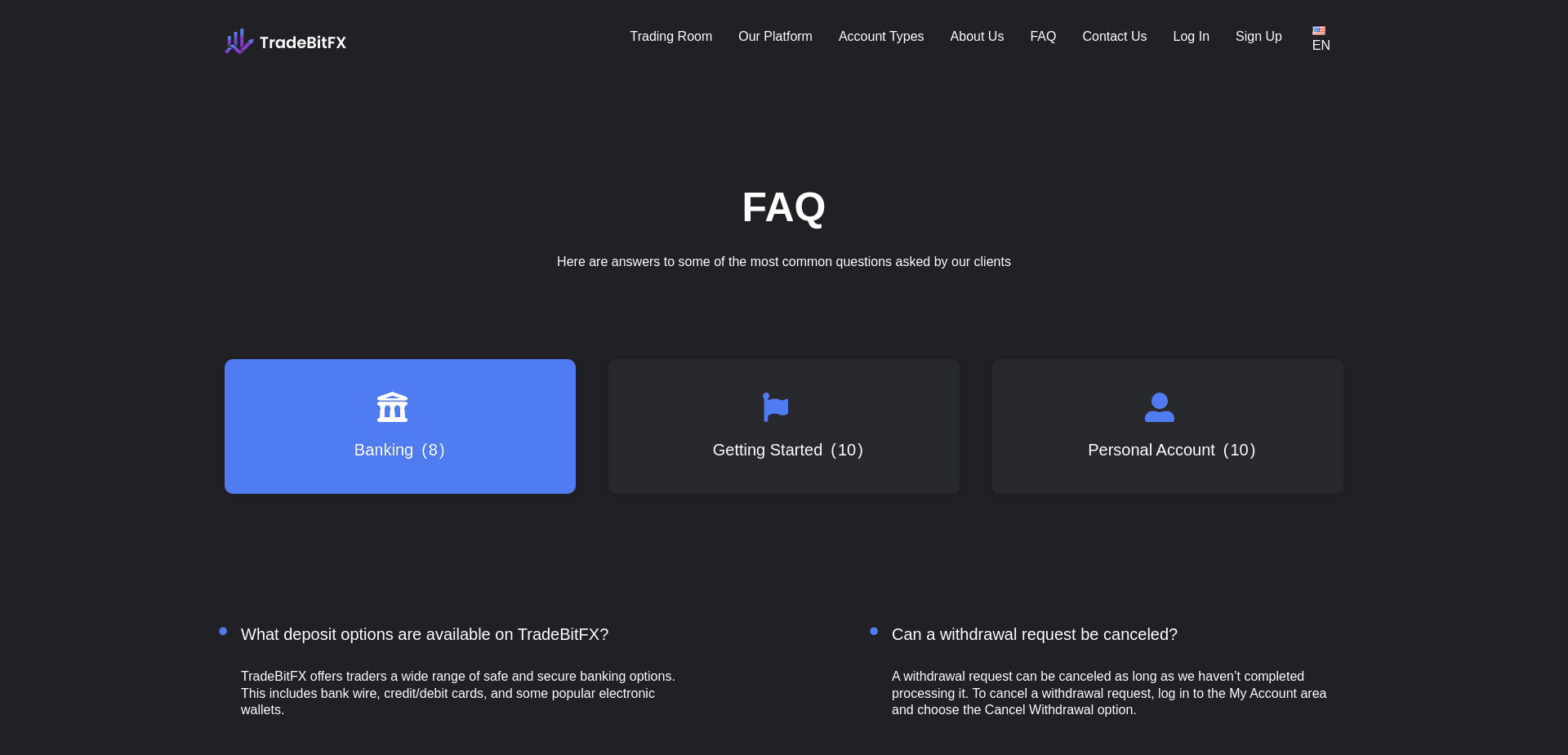Screenshot for tradebitfx.net - 1