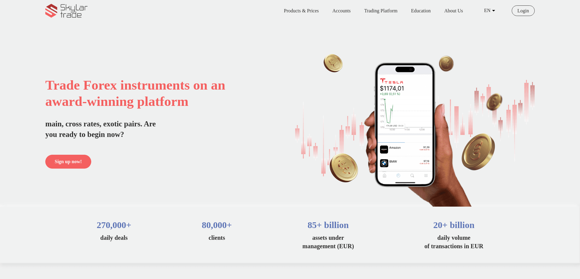 Screenshot for skylar-platform.com - 1