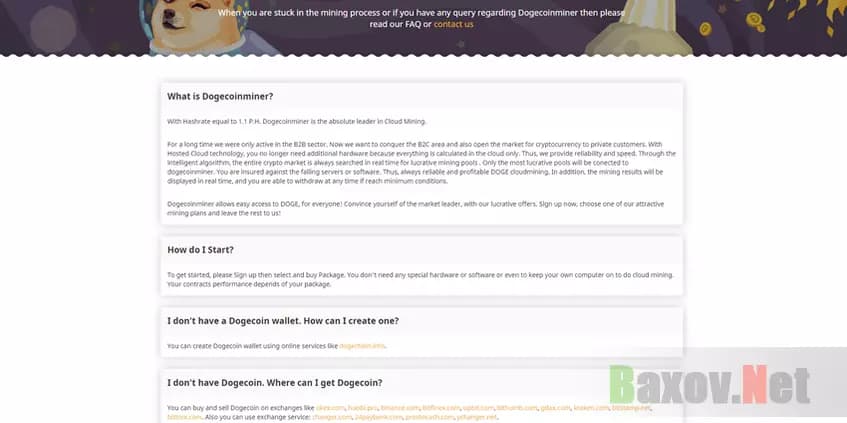 Dogecoinminer - легенда лохотрона