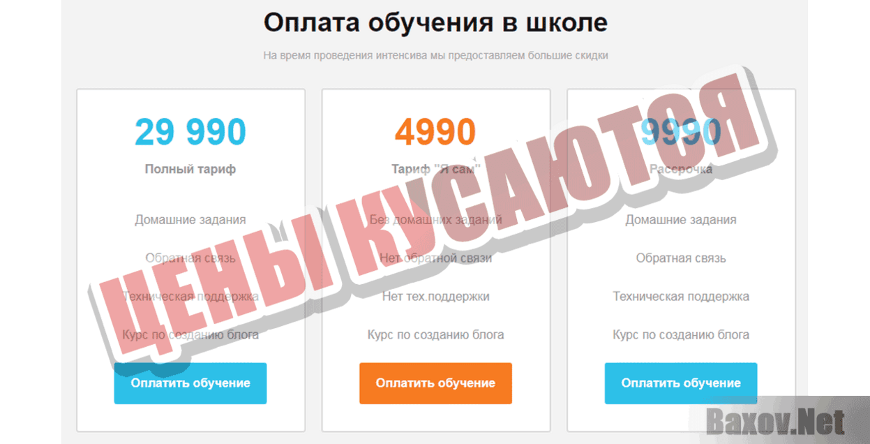 Интенсив от Александра Борисова Цены кусаются