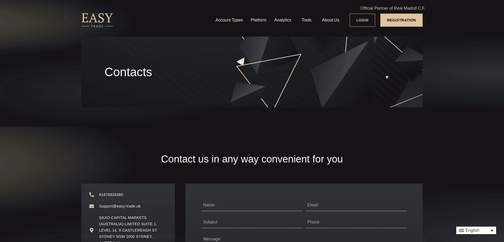 Screenshot for easy-trade.uk - 2