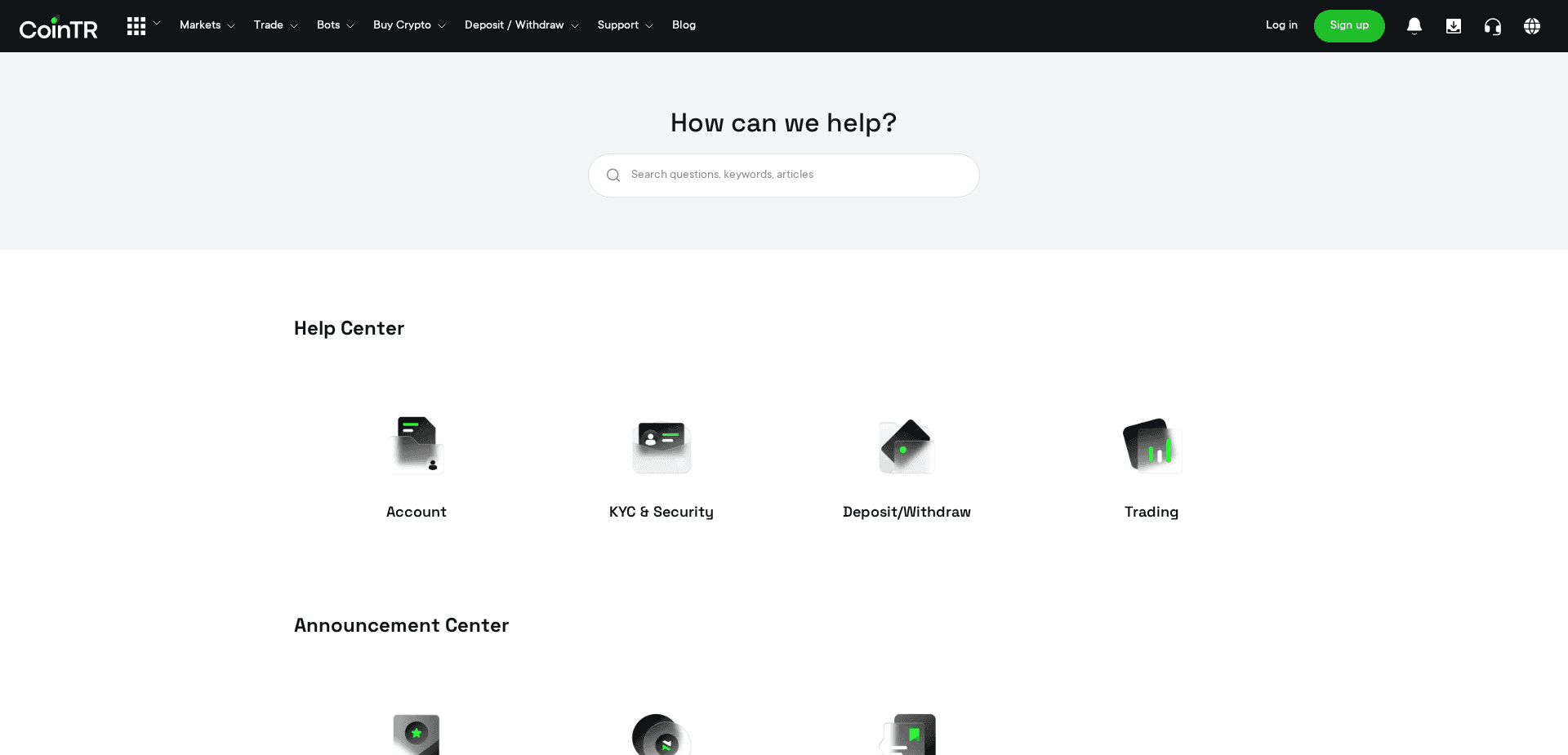 Screenshot for cointr.com - 4