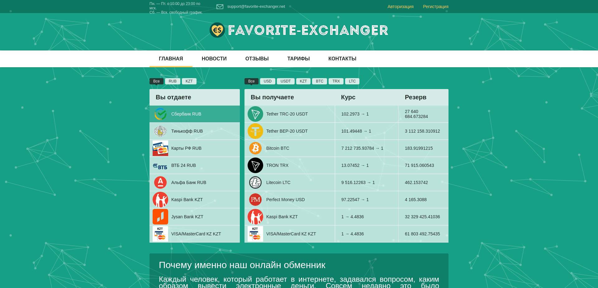 Screenshot for favorite-exchanger.net - 0