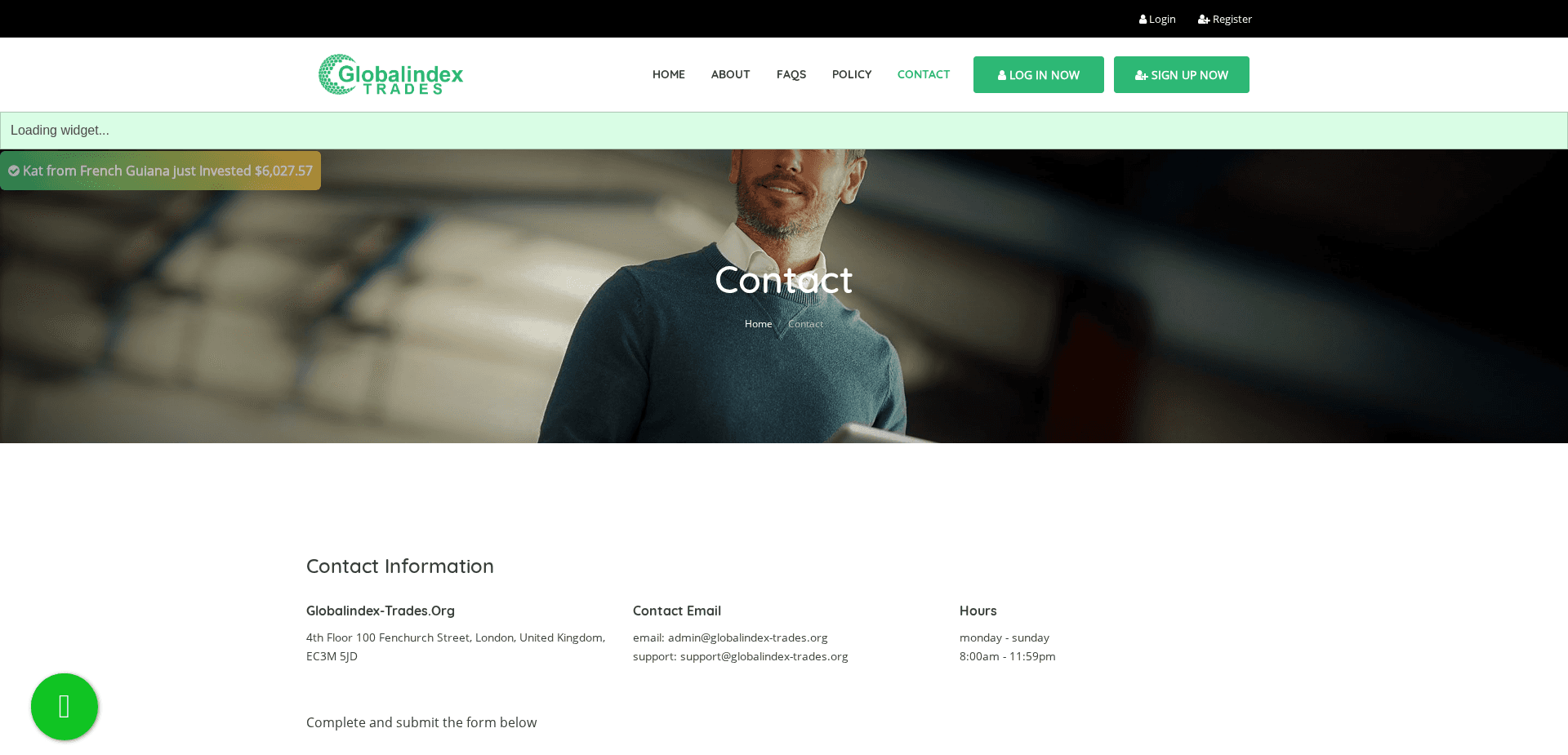 Screenshot for globalindex-trades.org - 1