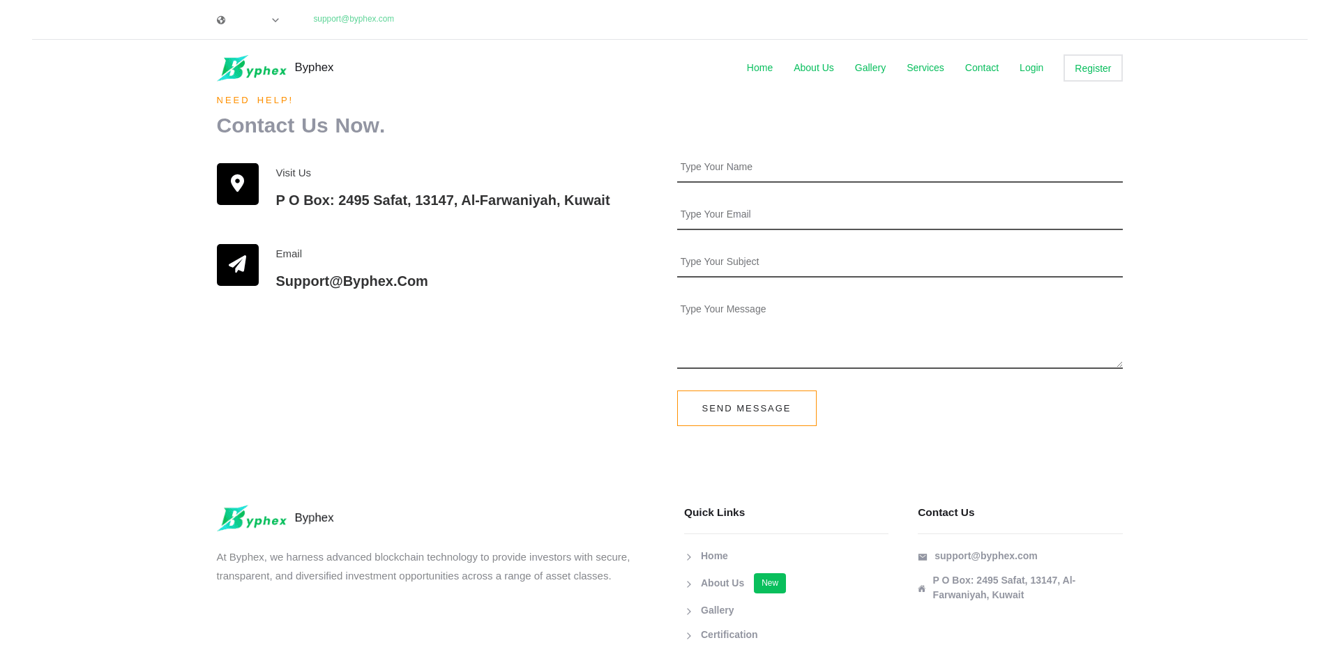 Screenshot for byphex.com - 3