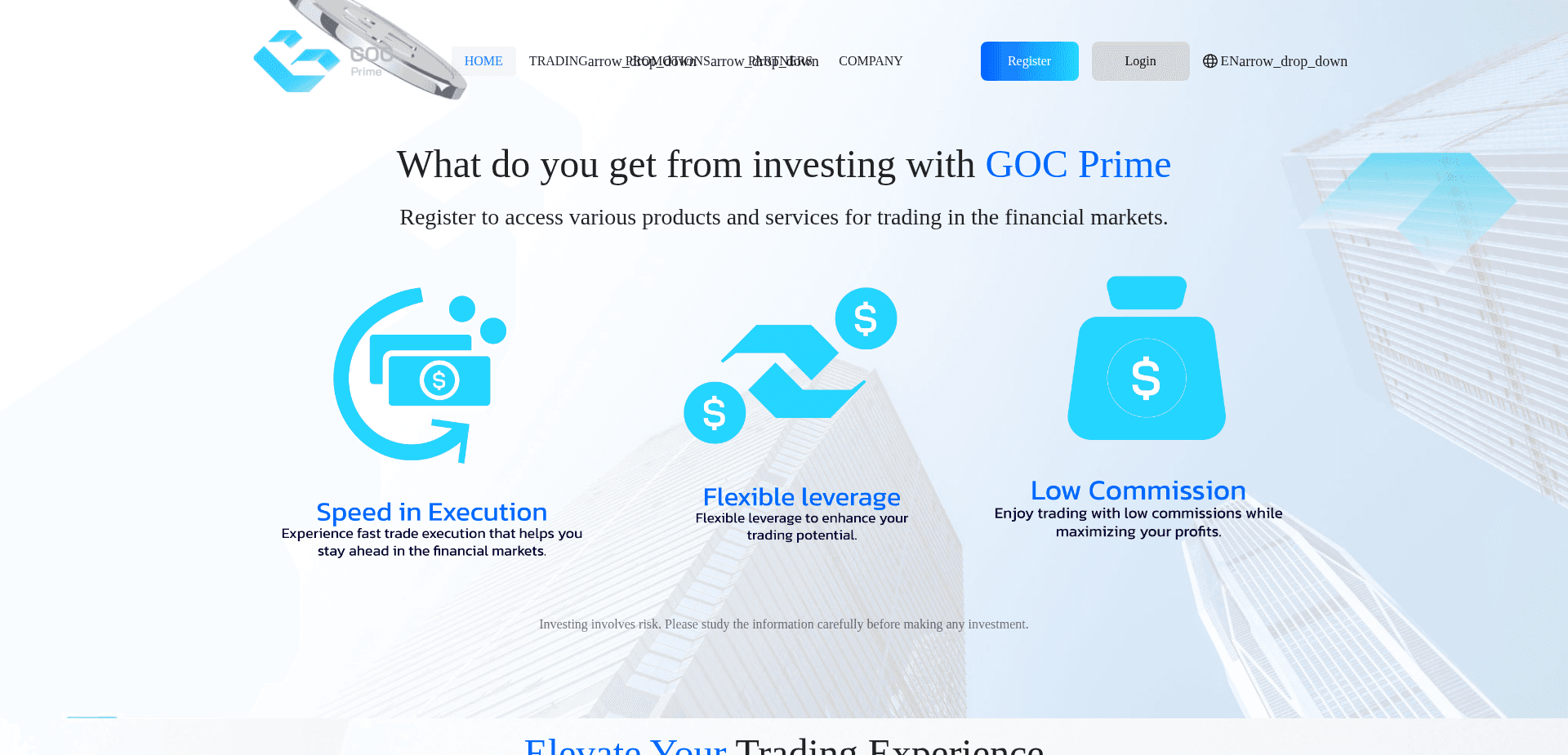 Screenshot for gocprime.com - 2