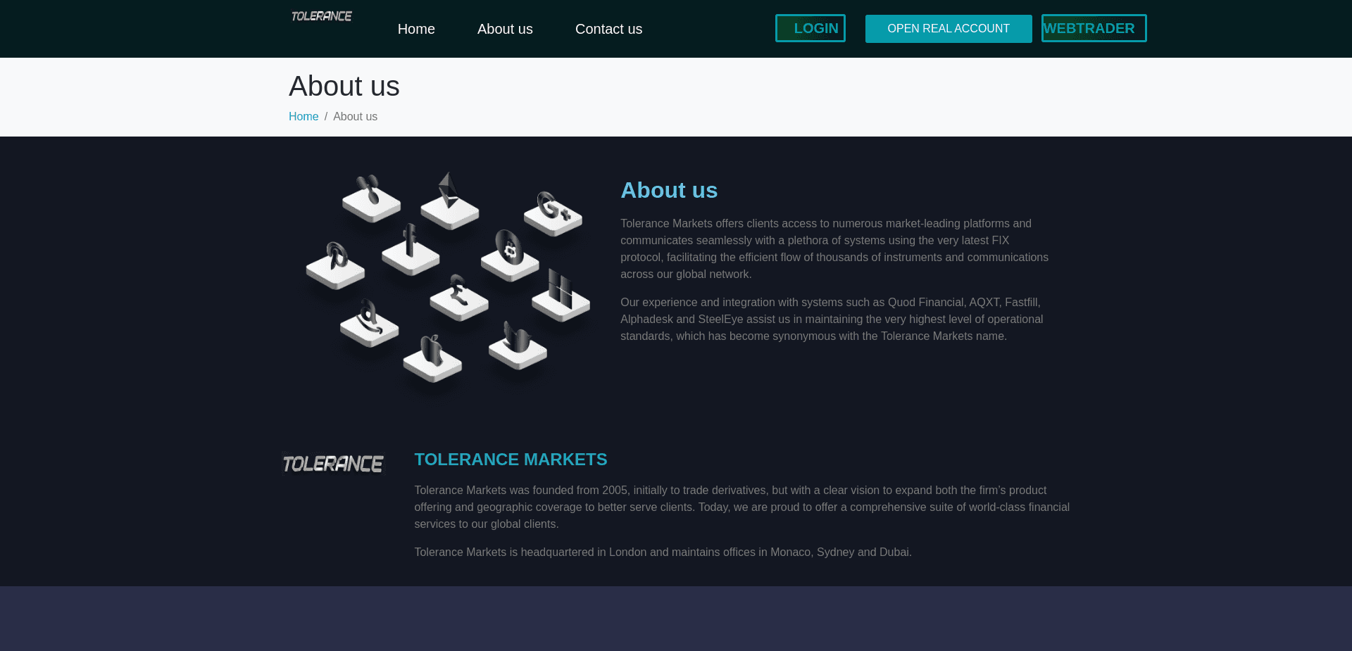 Screenshot for tolerancefx.com - 1